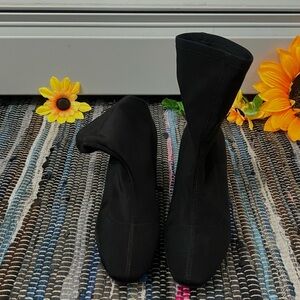 Women's Black Sock Boots